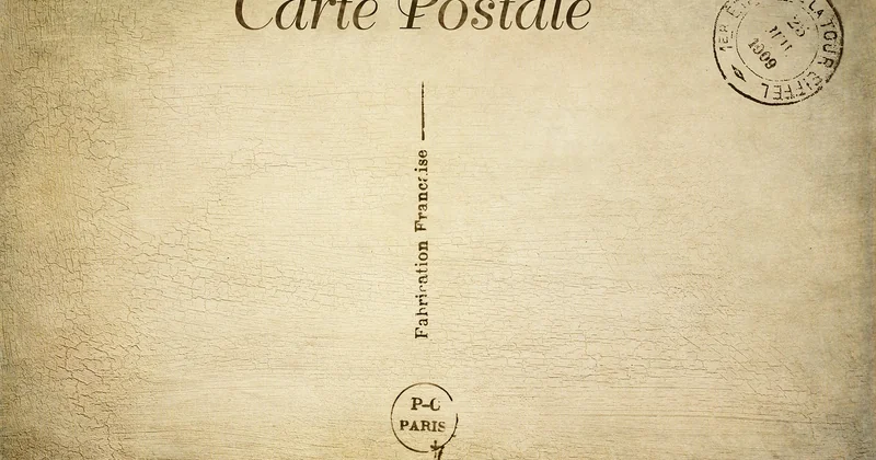 Où coller les timbres sur une carte postale ?